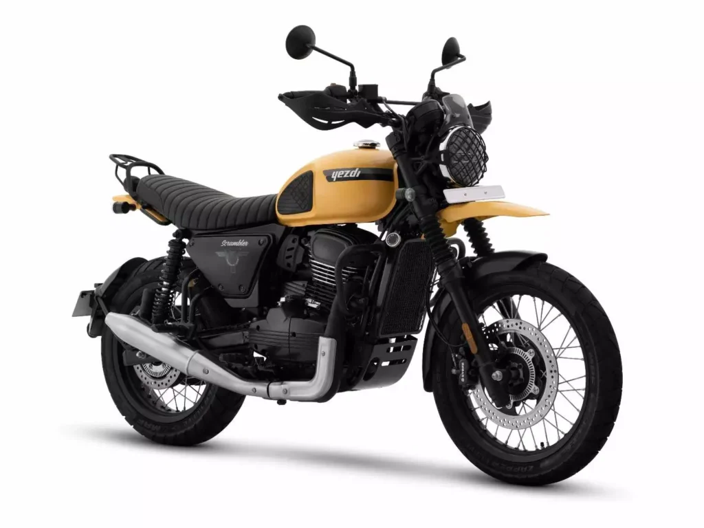 New Yezdi Scrambler भारत में अलॉय व्हील, सिंगल एग्जॉस्ट और बहुत के साथ देखी गई