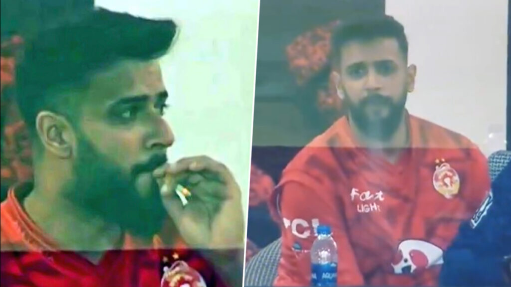 Imad Wasim: पीएसएल फाइनल वायरल स्मोक वीडियो में इमाद वसीम की हरकतों से आक्रोश और प्रतिक्रिया हुई Imad Wasim: पीएसएल फाइनल वायरल स्मोक वीडियो में इमाद वसीम की हरकतों से आक्रोश और प्रतिक्रिया हुई