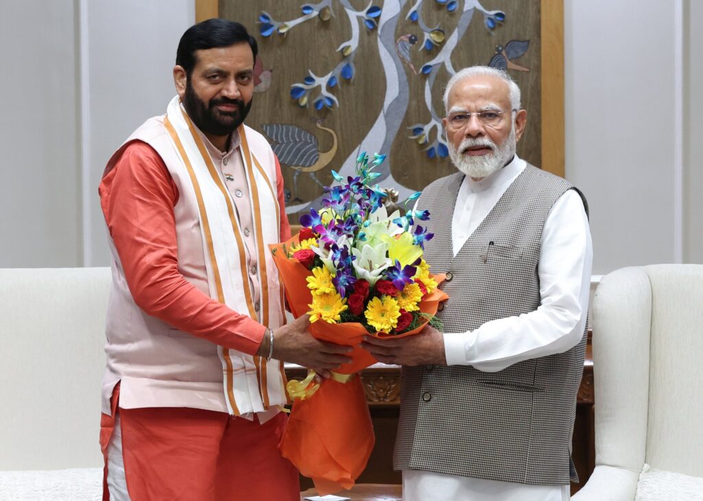 CM Nayab Saini meet PM Modi