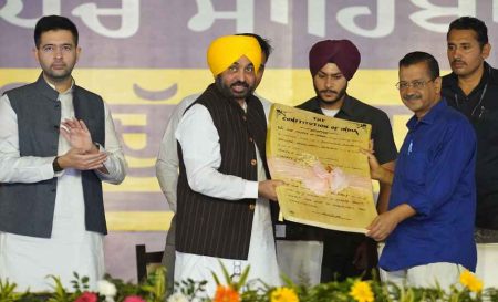 10 हजार से अधिक सरपंचों को CM Bhagwant Mann ने शपथ दिलाई 