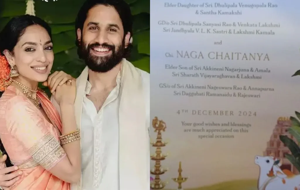 ऐसा वैसा नहीं, एक्टर Naga Chaitanya की शादी का वेडिंग कार्ड, लाल स्याही में लिखा मैसेज, "हम आपको...", वायरल होने लगा।