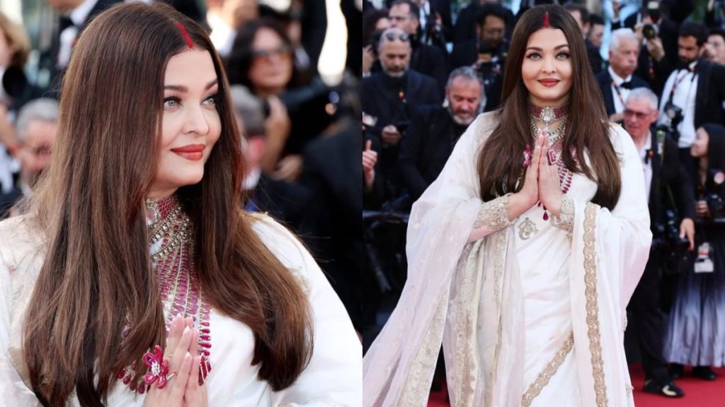 Aishwarya Rai Cannes 2025 Look: बनारसी साड़ी, सिंदूर और शाही अंदाज़ में फिर छाईं 'रेड कार्पेट क्वीन'
