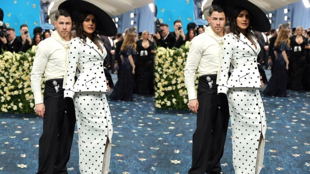 Met Gala 2025: प्रियंका चोपड़ा ने मेट गाला में पोलका डॉट ड्रेस में फैशन का जलवा बिखेरा, पति निक का हाथ थामे मेट गाला में पहुंचीं