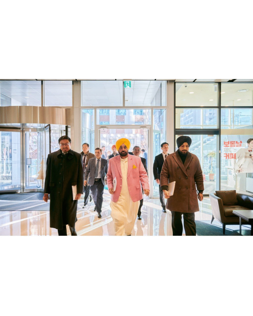 पंजाब के मुख्यमंत्री भगवंत मान ने साउथ कोरिया में दाएवू इंजीनियरिंग के चेयरमैन से की निवेश पर अहम बैठक पंजाब के मुख्यमंत्री भगवंत मान ने साउथ कोरिया में दाएवू इंजीनियरिंग के चेयरमैन से की निवेश पर अहम बैठक