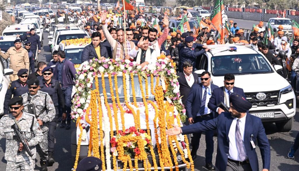राष्ट्रीय कार्यकारी अध्यक्ष नितिन नवीन का हरियाणा आगमन, भाजपा युवा मोर्चा ने किया भव्य स्वागत