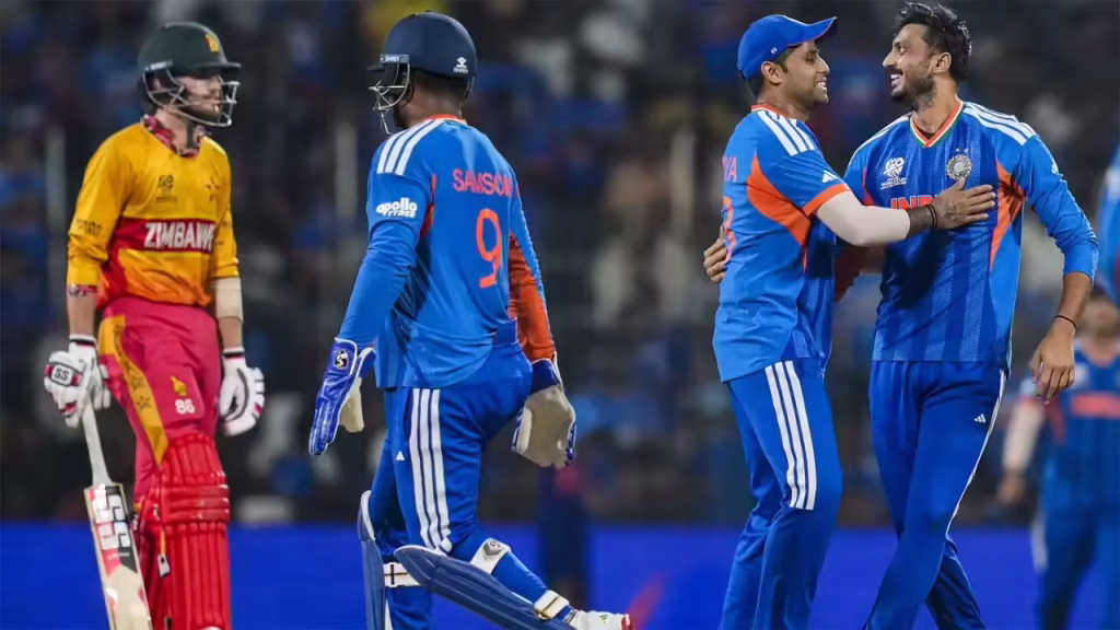 टी20 वर्ल्ड कप 2026: जिम्बाब्वे पर बड़ी जीत के बावजूद पॉइंट्स टेबल में भारत को नहीं मिला फायदा, सेमीफाइनल की जंग तेज टी20 वर्ल्ड कप 2026: जिम्बाब्वे पर बड़ी जीत के बावजूद पॉइंट्स टेबल में भारत को नहीं मिला फायदा, सेमीफाइनल की जंग तेज