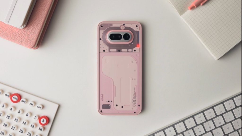 Nothing Phone 4a का Pink वेरिएंट 5 मार्च को लॉन्च, Snapdragon चिपसेट और Glyph इंटरफेस कंफर्म Nothing Phone 4a का Pink वेरिएंट 5 मार्च को लॉन्च, Snapdragon चिपसेट और Glyph इंटरफेस कंफर्म