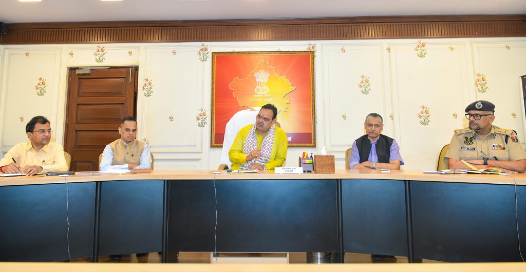 जयपुर विकास कार्यों की समीक्षा: ट्रैफिक सुधार और समयबद्ध प्रोजेक्ट्स पर मुख्यमंत्री का फोकस