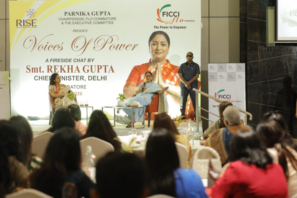 कोयंबटूर में FICCI FLO कार्यक्रम: महिला उद्यमियों से संवाद, ‘नारी शक्ति’ और विकास पर जोर