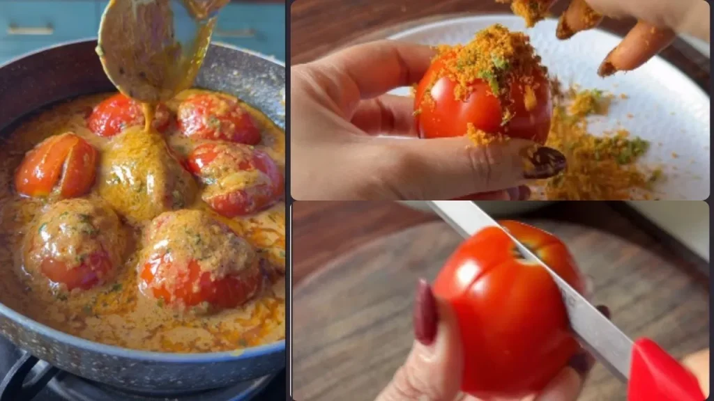 भरवां टमाटर रेसिपी: घर पर बनाएं मसालेदार और स्वादिष्ट Stuffed Tomato, मिनटों में तैयार होने वाली आसान डिश