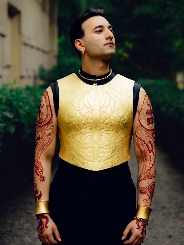 🔱🎶 “शांति का योद्धा” बना सितार का सितारा — ऋषभ रिखीराम शर्मा के टैटू में छिपी भक्ति, ब्रेकअप की चर्चा ने भी बढ़ाया शोर! 💔✨