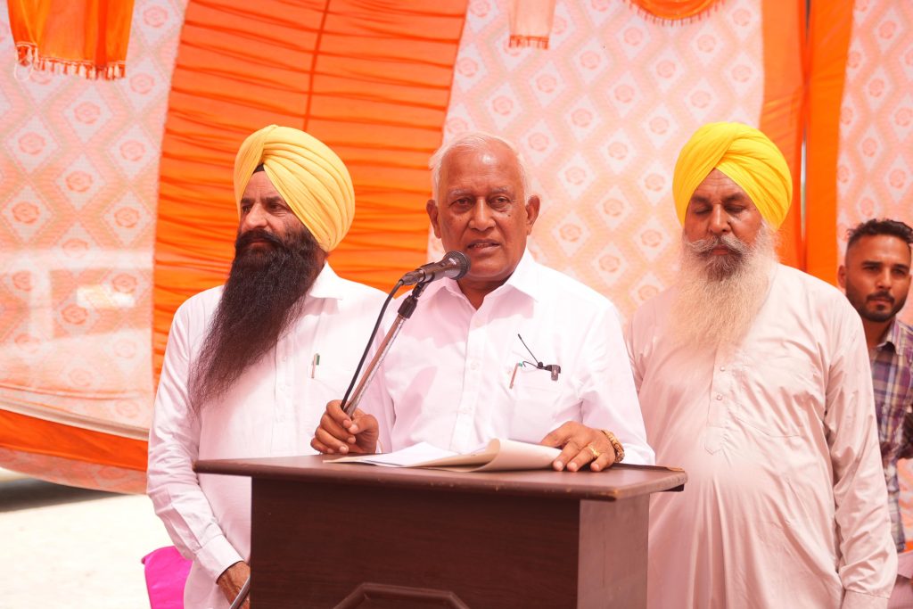 अमरगढ़ में सिंचाई परियोजनाओं की शुरुआत, कैबिनेट मंत्री बरिंदर गोयल ने रखी नहर जल परियोजनाओं की आधारशिला