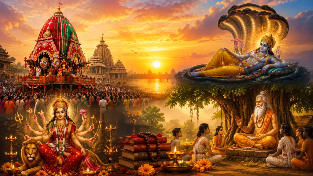 जुलाई व्रत-त्योहार 2026: जगन्नाथ रथ यात्रा से लेकर देवशयनी एकादशी तक, जानें पूरे महीने का कैलेंडर जुलाई व्रत-त्योहार 2026: जगन्नाथ रथ यात्रा से लेकर देवशयनी एकादशी तक, जानें पूरे महीने का कैलेंडर
