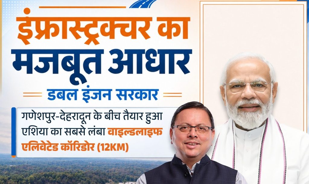 मुख्यमंत्री पुष्कर सिंह धामी: दिल्ली-देहरादून एक्सप्रेसवे पर एशिया का सबसे लंबा वाइल्डलाइफ एलिवेटेड कॉरिडोर बना विकास और पर्यावरण संरक्षण का मॉडल