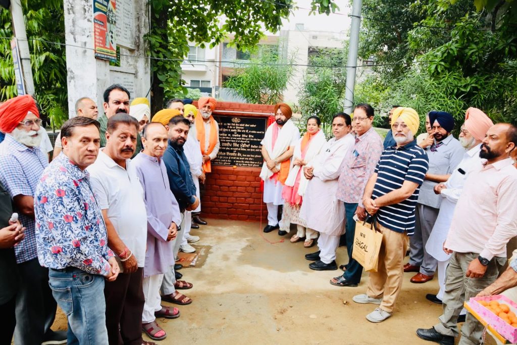 हरदीप सिंह मुंडियां का लुधियाना दौरा, बैंक कॉलोनी में विकास कार्यों का उद्घाटन