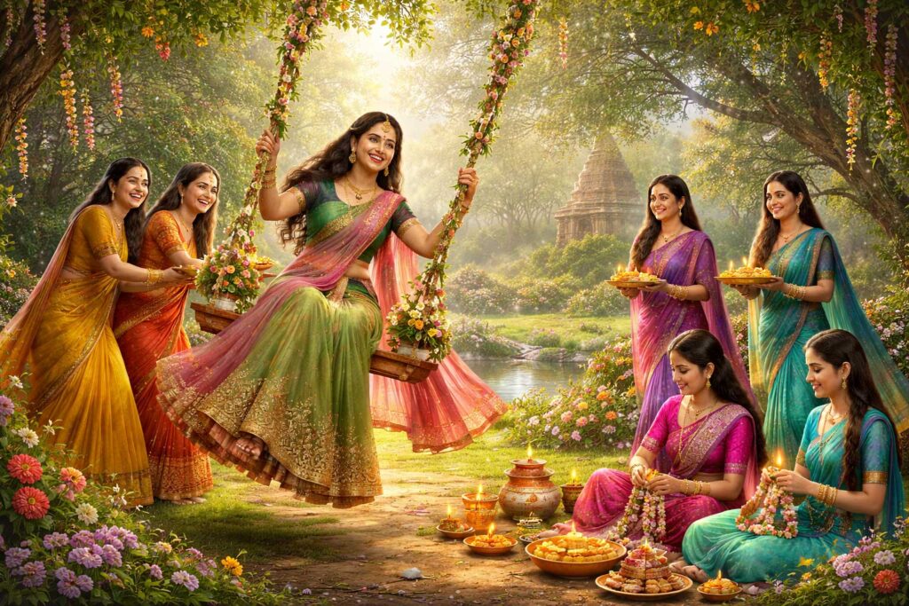 हरियाली तीज 2026: जानें तारीख, शुभ मुहूर्त और पूजा विधि की पूरी जानकारी हरियाली तीज 2026: जानें तारीख, शुभ मुहूर्त और पूजा विधि की पूरी जानकारी
