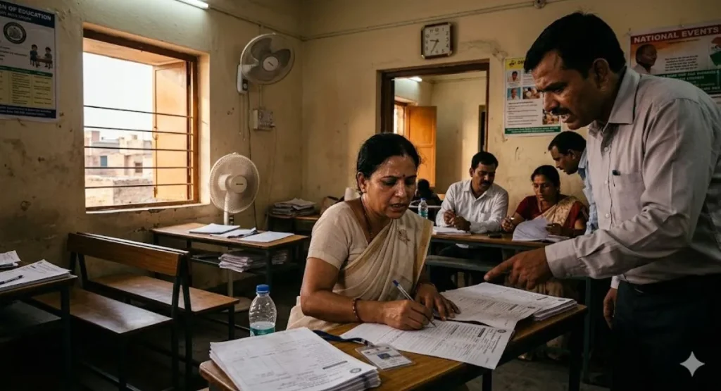 SIR और जनगणना ड्यूटी में लगे शिक्षकों ने मांगा क्षतिपूर्ति अवकाश, समय पर वेतन की भी उठी मांग