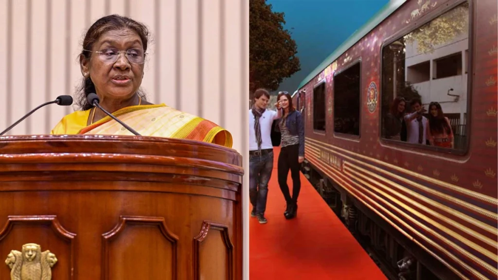 राष्ट्रपति द्रौपदी मुर्मू ने रचा इतिहास, भुवनेश्वर से बरहमपुर तक विशेष ट्रेन से की यात्रा राष्ट्रपति द्रौपदी मुर्मू ने रचा इतिहास, भुवनेश्वर से बरहमपुर तक विशेष ट्रेन से की यात्रा