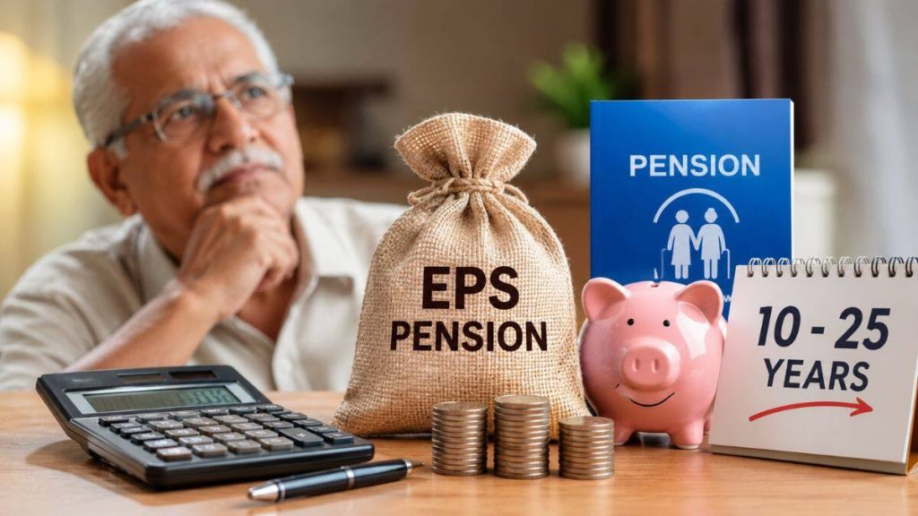 EPS Calculation: ₹25,000 वेतन सीमा पर 20 साल में कितनी पेंशन? जानें पूरा कैलकुलेशन
