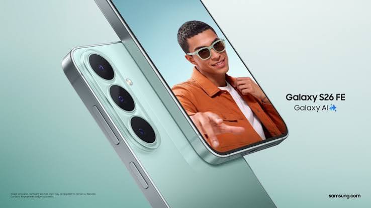 Samsung Galaxy S26 FE भारत में लॉन्च, 50MP कैमरा और Galaxy AI से लैस; कीमत ₹79,999 Samsung Galaxy S26 FE भारत में लॉन्च, 50MP कैमरा और Galaxy AI से लैस; कीमत ₹79,999