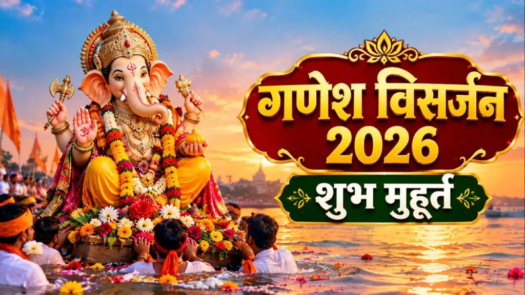 गणेश विसर्जन 2026: क्या 19 सितंबर को कर सकते हैं गणपति विसर्जन? जानें सही दिन और शुभ मुहूर्त गणेश विसर्जन 2026: क्या 19 सितंबर को कर सकते हैं गणपति विसर्जन? जानें सही दिन और शुभ मुहूर्त