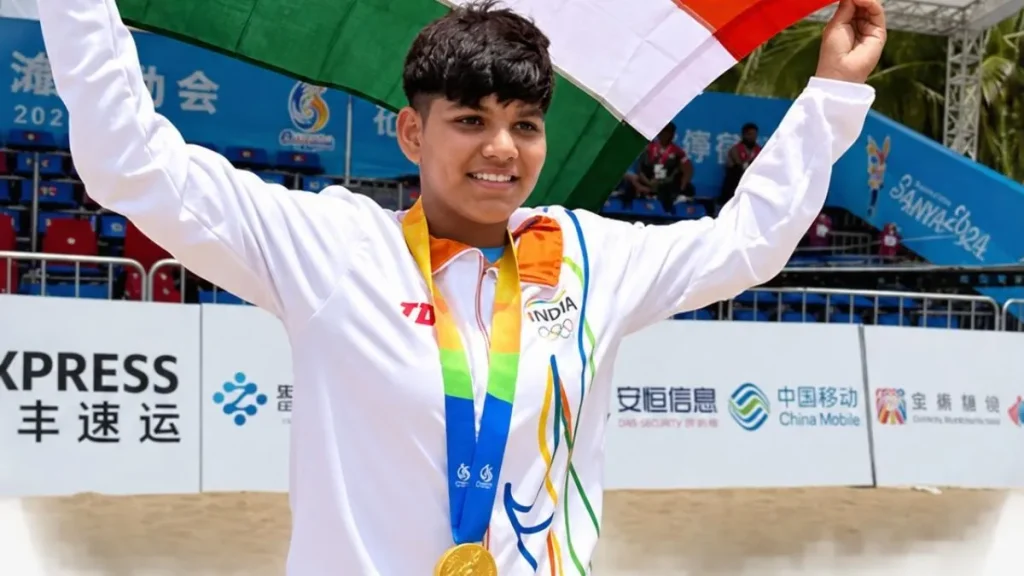 एशियन गेम्स 2026: 17 साल की निकिता कुमारी ने रचा इतिहास, ईरान को हराकर भारत ने जीता गोल्ड एशियन गेम्स 2026: 17 साल की निकिता कुमारी ने रचा इतिहास, ईरान को हराकर भारत ने जीता गोल्ड