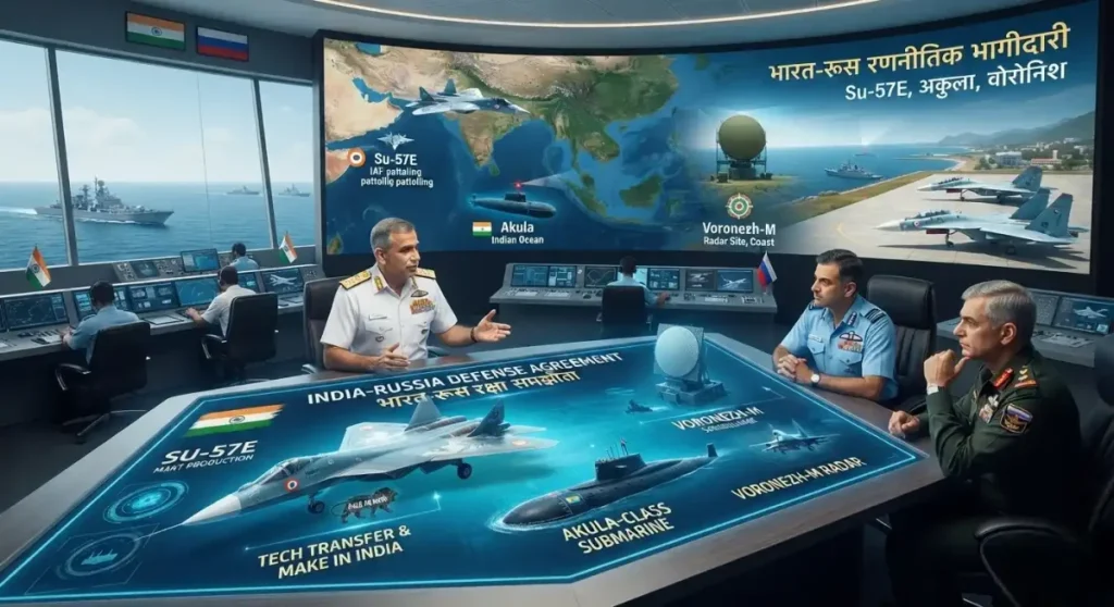 भारत-रूस रक्षा सौदा: Su-57E से अकुला पनडुब्बी तक, किन शर्तों पर आगे बढ़ सकता है भारत? भारत-रूस रक्षा सौदा: Su-57E से अकुला पनडुब्बी तक, किन शर्तों पर आगे बढ़ सकता है भारत?