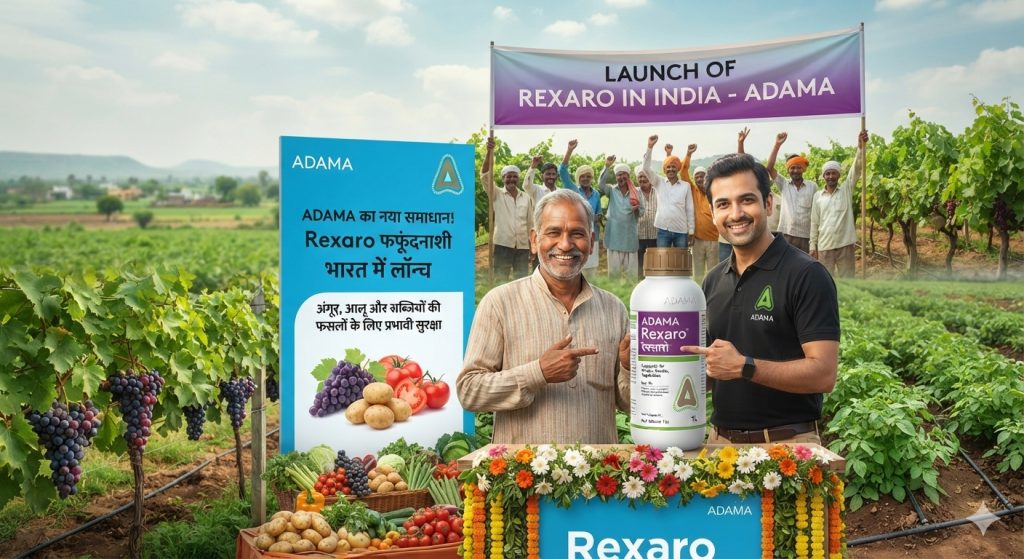 ADAMA ने भारत में लॉन्च किया Rexaro फफूंदनाशी, अंगूर, आलू और सब्जियों की फसलों को होगा फायदा