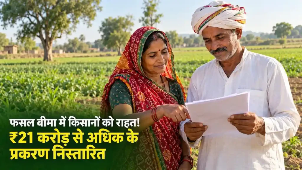 राजस्थान के किसानों को बड़ी राहत: ₹21.27 करोड़ के फसल बीमा क्लेम पर आपत्तियों का निपटारा