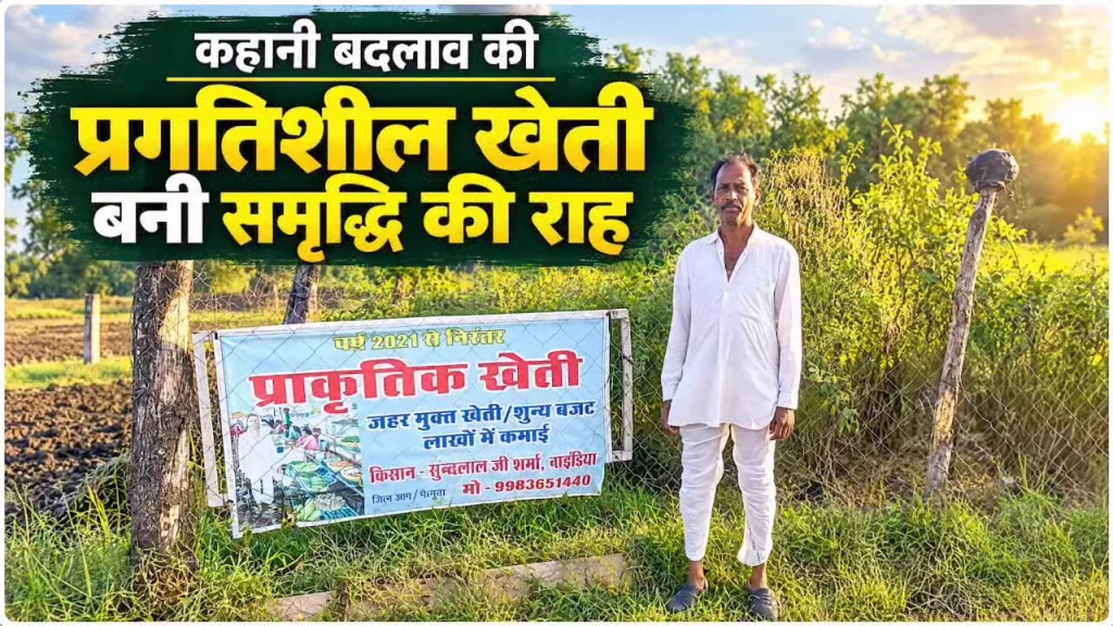 आगर मालवा के किसान सुंदरलाल शर्मा ने मिश्रित खेती से बदली किस्मत, 2 बीघा जमीन से कमा रहे 2 लाख रुपये सालाना