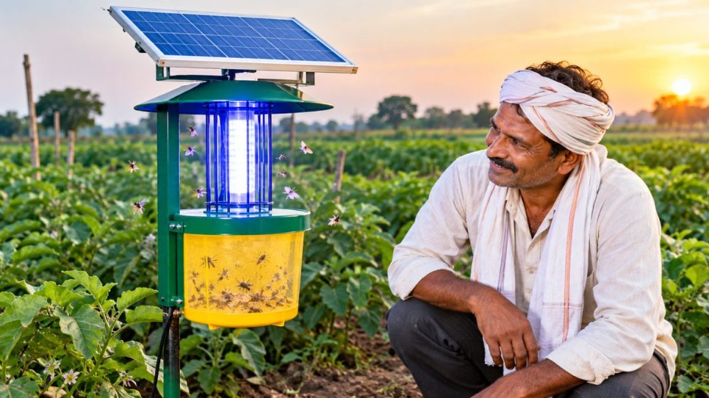 किसानों को सिर्फ ₹204 में मिलेगा सोलर लाइट ट्रैप, घटेगा कीटनाशक का खर्च, ऐसे करें आवेदन किसानों को सिर्फ ₹204 में मिलेगा सोलर लाइट ट्रैप, घटेगा कीटनाशक का खर्च, ऐसे करें आवेदन