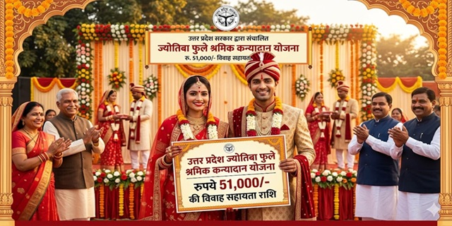 ज्योतिबा फुले श्रमिक कन्यादान योजना: बेटियों की शादी के लिए मिलेंगे ₹51 हजार, जानें पात्रता, दस्तावेज और आवेदन का तरीका ज्योतिबा फुले श्रमिक कन्यादान योजना: बेटियों की शादी के लिए मिलेंगे ₹51 हजार, जानें पात्रता, दस्तावेज और आवेदन का तरीका