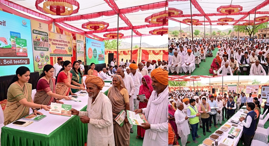 डीडवाना-कुचामन में 3,302 किसानों को मिले मृदा स्वास्थ्य कार्ड, 9,251 किसानों को योजनाओं की जानकारी डीडवाना-कुचामन में 3,302 किसानों को मिले मृदा स्वास्थ्य कार्ड, 9,251 किसानों को योजनाओं की जानकारी