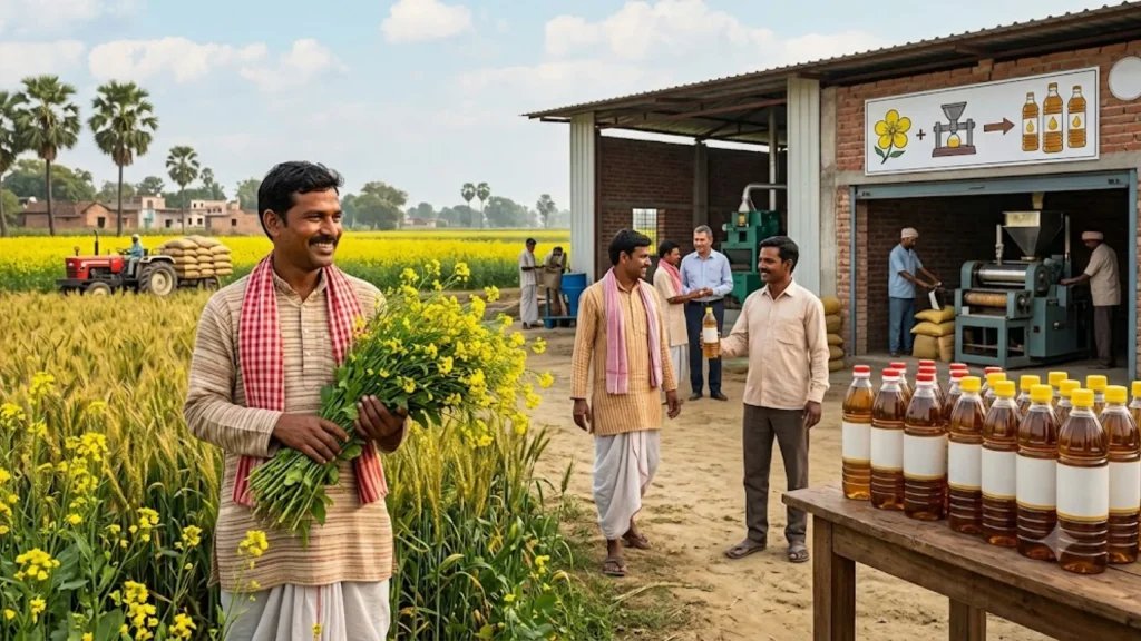 सरसों की खेती के साथ शुरू करें तेल मिल, PMFME योजना में मिल सकती है 35% सब्सिडी सरसों की खेती के साथ शुरू करें तेल मिल, PMFME योजना में मिल सकती है 35% सब्सिडी