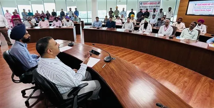 Punjab Vigilance Bureau प्रमुख ने अधिकारियों को दिए निर्देश, शिकायतों का निष्पक्ष, पारदर्शी और समयबद्ध तरीके से निस्तारण सुनिश्चित करें Punjab Vigilance Bureau प्रमुख ने अधिकारियों को दिए निर्देश, शिकायतों का निष्पक्ष, पारदर्शी और समयबद्ध तरीके से निस्तारण सुनिश्चित करें