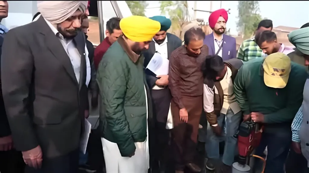 पंजाब के मुख्यमंत्री भगवंत मान ने किया नव-निर्मित सिरहिंद–पटियाला सड़क का निरीक्षण