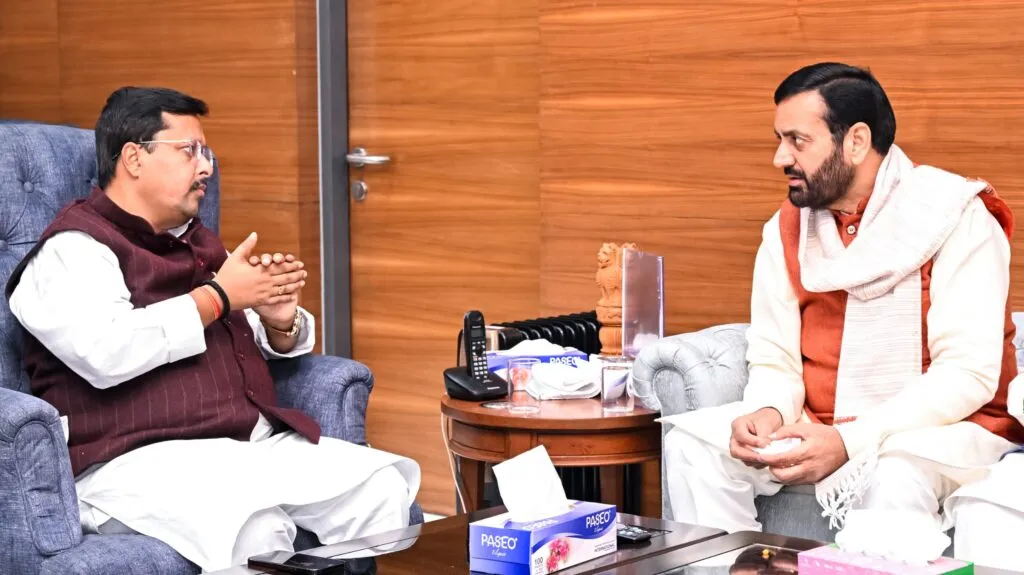 दिल्ली में भाजपा के राष्ट्रीय कार्यकारी अध्यक्ष नितिन नवीन से शिष्टाचार भेंट, नए दायित्व के लिए दी शुभकामनाएं