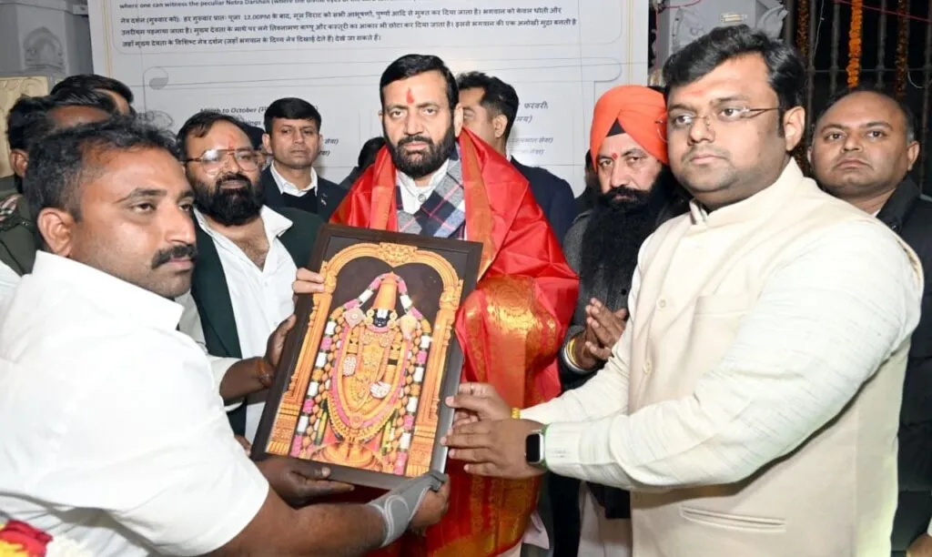 कुरुक्षेत्र में श्री वेंकटेश्वर स्वामी मंदिर में मुख्यमंत्री ने की पूजा-अर्चना