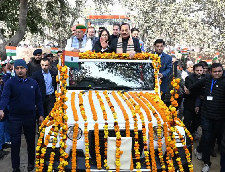 पैतृक गांव पेटवाड़ में मुख्य न्यायाधीश न्यायमूर्ति सूर्यकांत का भव्य सम्मान, मॉडल संस्कृति स्कूल की घोषणा