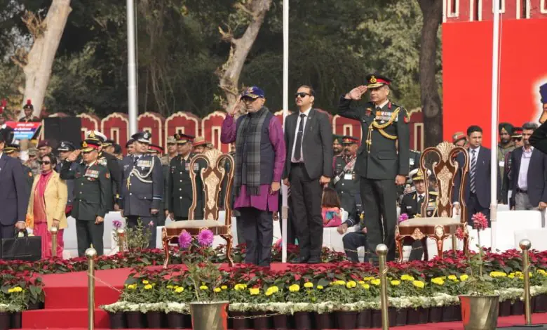 एनसीसी गणतंत्र दिवस शिविर 2026 का भव्य शुभारंभ, उपराष्ट्रपति सी.पी. राधाकृष्णन ने युवाओं में राष्ट्र निर्माण की भावना को बताया शक्ति का स्रोत एनसीसी गणतंत्र दिवस शिविर 2026 का भव्य शुभारंभ, उपराष्ट्रपति सी.पी. राधाकृष्णन ने युवाओं में राष्ट्र निर्माण की भावना को बताया शक्ति का स्रोत