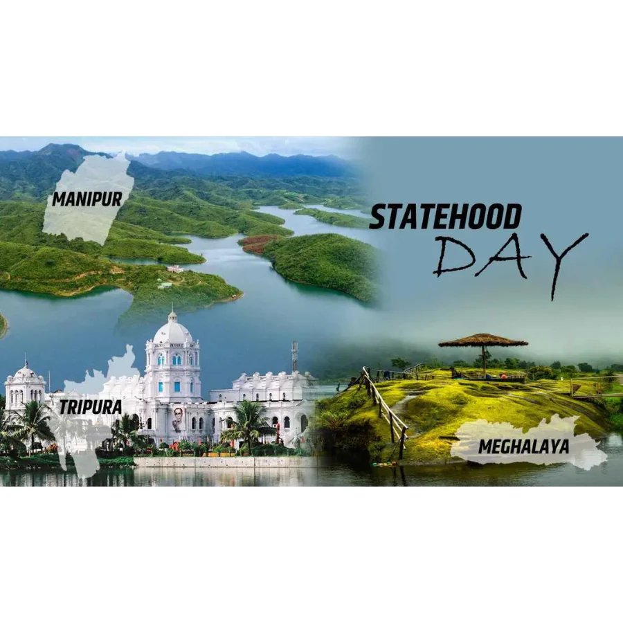 मणिपुर, मेघालय और त्रिपुरा के स्थापना दिवस पर देशभर में उल्लास, प्रदेशवासियों को हार्दिक शुभकामनाएं